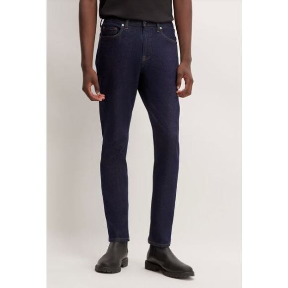 Everlane Dark Indigo The Slim Fit Jeans Size 31/28 - Picture 1 of 12